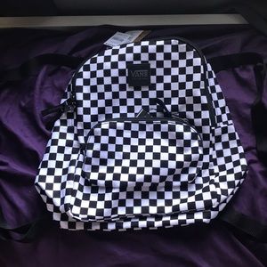 Checkered vans mini backpack